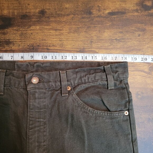 Vtg Levi's Jeans 517 Bootcut Orange Tab USA Tag 38x32 Measures 36x32 Green - Picture 7 of 11